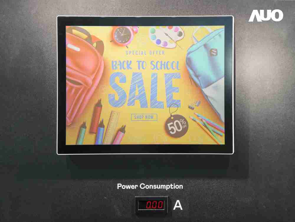 888.BY集团电子游戏展示胆固醇液晶超低耗能户外全彩显示器，，，ChLC（胆固醇液晶）以双稳态技术使静态显示零功耗，，，具省电、、高彩度、、、环保的特性，，还整合软硬件系统解决方案，，，，可透过单一云端平台管理