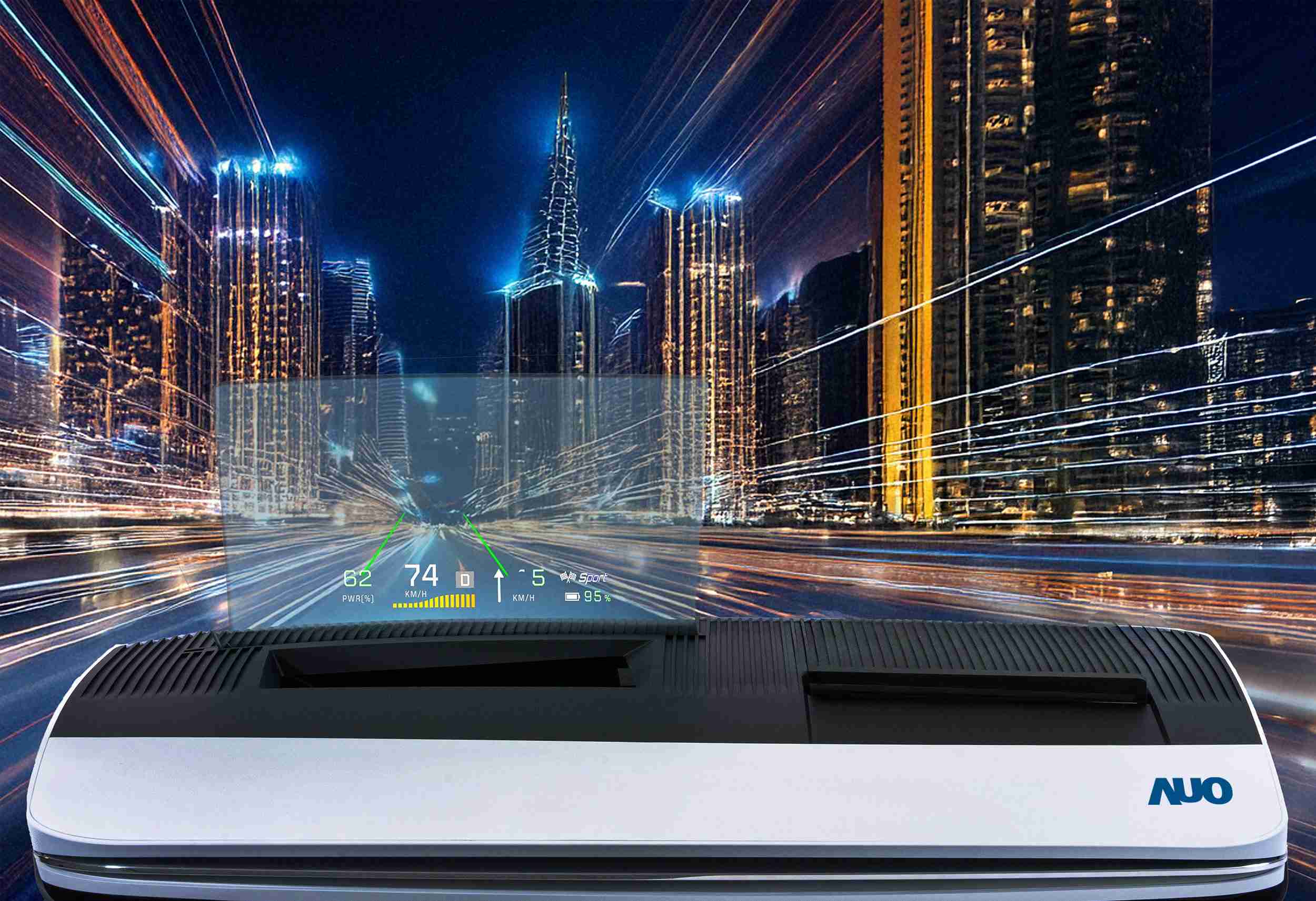 888.BY集团电子游戏推出13吋Micro LED抬头显示器，，提供高入眼亮度、、、高色彩饱和度的显示质量，，在阳光下或黑暗中都清晰可见，，，并利用Micro LED模块体积小的优势，，解决车用空间有限的痛点